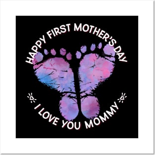 First Mom's Day Purple Posters and Art